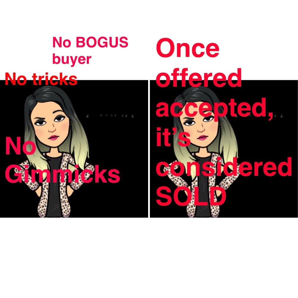 No BOGUS BUYER, No TRICKS, No GIMMICKS,